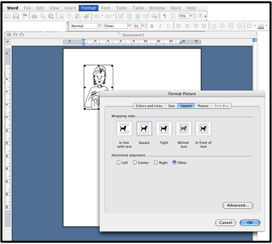 You can also choose Square from the Layout options.