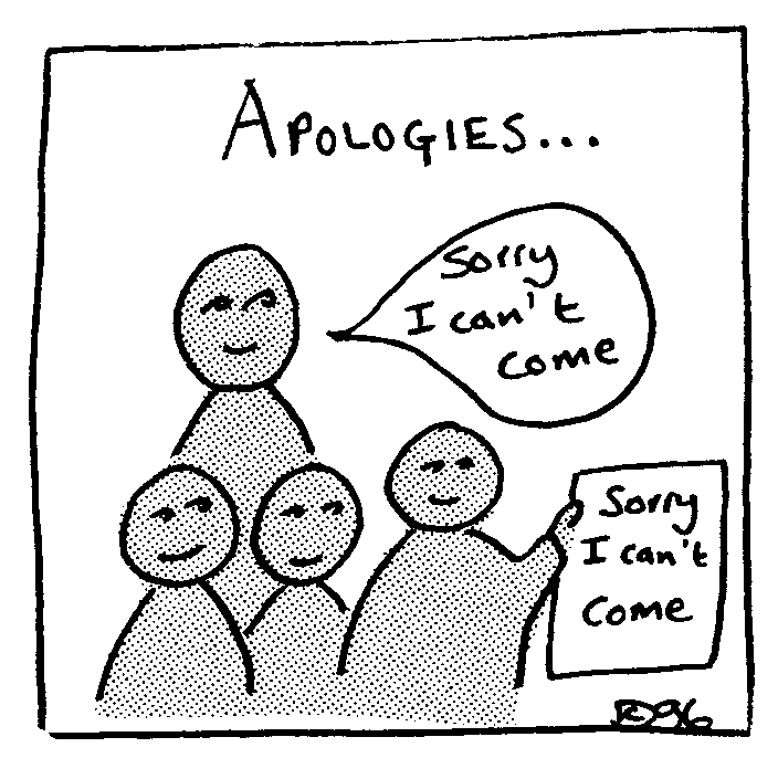 Apologies