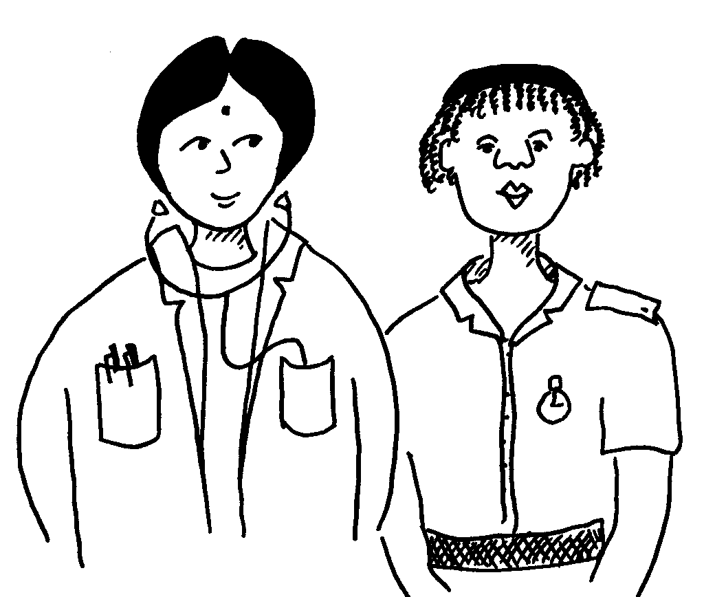 Doctor and nurse