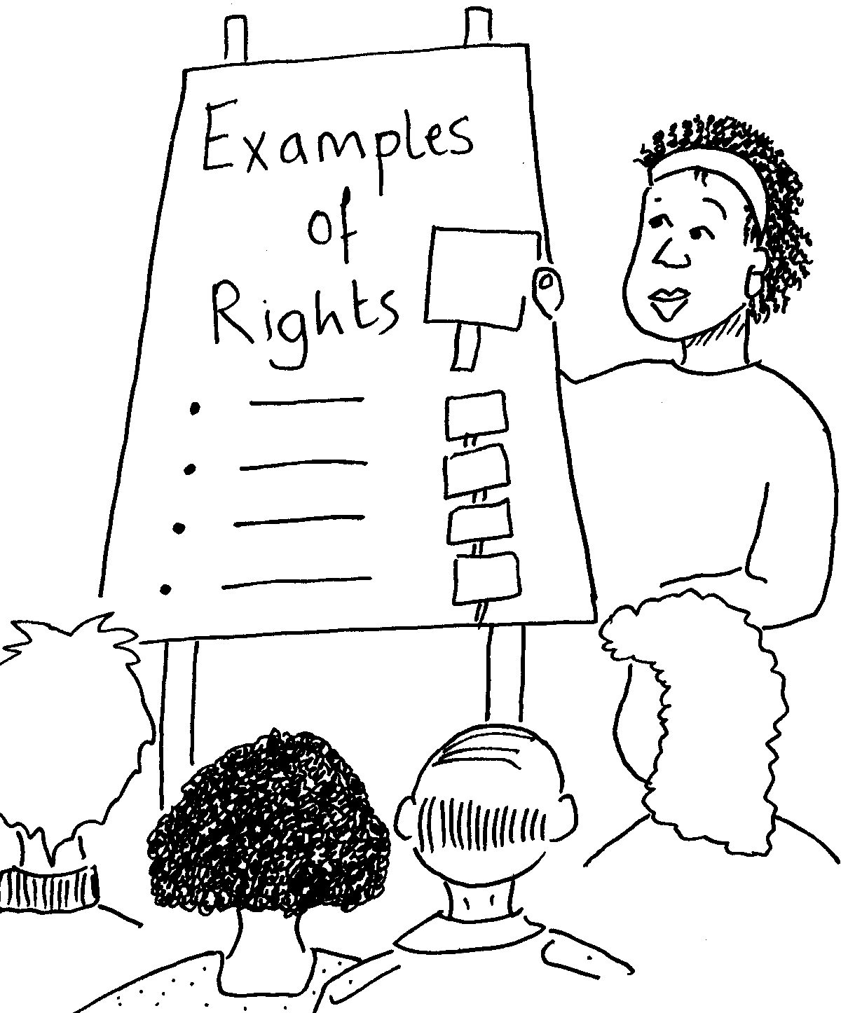 Flip chart examples of rights