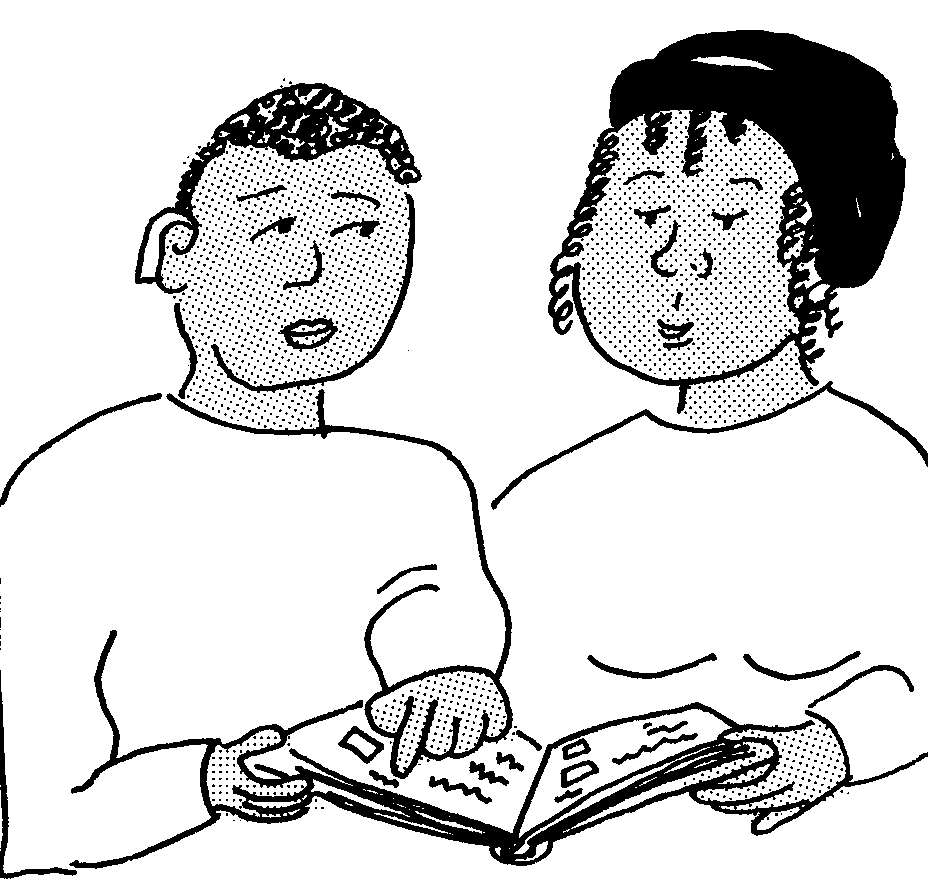 Looking at the book together