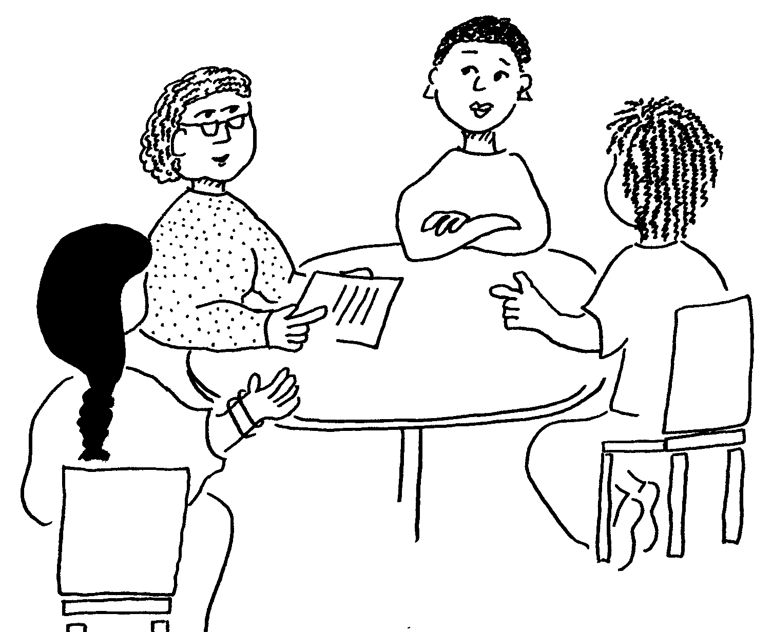 Meeting around a table