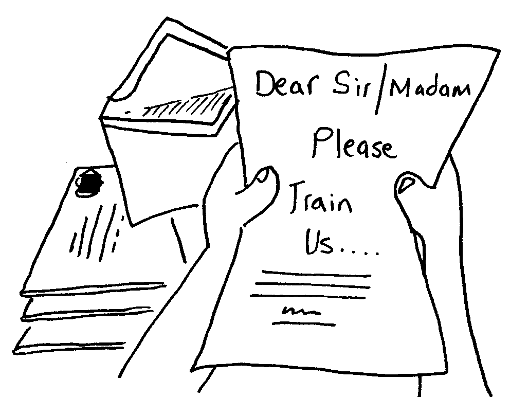 Please train us letter