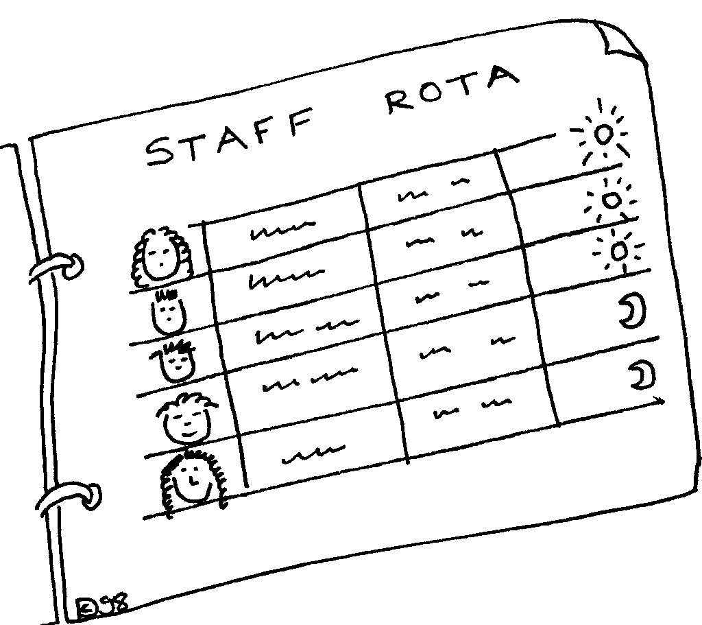 Staff rota