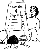 Flip chart examples of rights